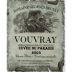 Domaine Nicolas Brunet Vouvray Cuvee du Paradis 2003 Front Label