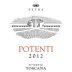 Petra Toscana Potenti Rosso 2012 Front Label