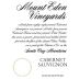Mount Eden Vineyards Estate Cabernet Sauvignon 2011 Front Label