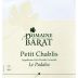 Domaine Barat Chablis Le Padabu Petit 2013 Front Label
