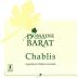 Domaine Barat Chablis (375ML half-bottle) 2013 Front Label