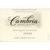 Cambria Tepusquet Vineyard Syrah 2013 Front Label