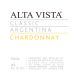 Alta Vista Classic Chardonnay 2011 Front Label