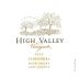 High Valley Zinfandel 2012 Front Label