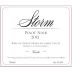 Storm Vrede Pinot Noir 2012 Front Label