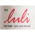 Luli Pinot Noir 2013 Front Label