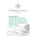 El Maestro Sierra 12 Year Amontillado Sherry (375ML half-bottle) Front Label