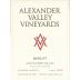Alexander Valley Vineyards Merlot 2012 Front Label