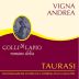 Colli di Lapio Taurasi Andrea 2010 Front Label