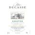 Chateau Ducasse Herve Dubourdieu Blanc 2014 Front Label