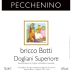 Pecchenino Bricco Botti Dogliani Superiore Dolcetto 2012 Front Label