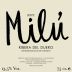 Quinta de Milu Ribera del Duero 2013 Front Label