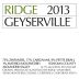 Ridge Geyserville (3 Liter Bottle) 2013 Front Label
