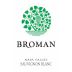 Broman Cellars Sauvignon Blanc 2013 Front Label