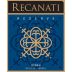 Recanati Reserve Shiraz (OU Kosher) 2007 Front Label