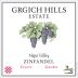 Grgich Hills Estate Zinfandel (375ML half-bottle) 2012 Front Label