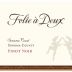 Folie a Deux Sonoma Coast Pinot Noir 2013 Front Label