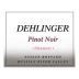 Dehlinger Altamont Pinot Noir 2013 Front Label