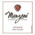 Manzoni Home Vineyard Syrah 2013 Front Label