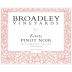 Broadley Estate Pinot Noir 2014 Front Label