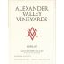Alexander Valley Vineyards Merlot 2013 Front Label