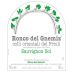 Ronco del Gnemiz Sauvignon Sol 2010 Front Label