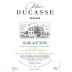 Chateau Ducasse Rouge 2010 Front Label