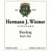 Hermann J. Wiemer Semi-Dry Riesling 2014 Front Label