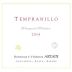 Artadi Tempranillo 2014 Front Label