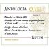 Rutini Antologia XXVIII 2012 Front Label
