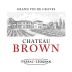 Chateau Brown 2015 Front Label