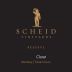 Scheid Vineyards Claret Reserve 2010 Front Label
