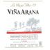 La Rioja Alta Vina Arana Rioja Reserva 2008 Front Label
