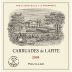 Chateau Lafite Rothschild Carruades de Lafite 2015 Front Label