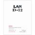 Bodegas Lan D-12 2011 Front Label