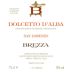 Brezza San Lorenzo Dolcetto d'Alba 2014 Front Label