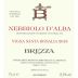 Brezza Santa Rosalia Nebbiolo d'Alba 2013 Front Label