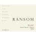 Ransom Rogue Valley Malbec 2013 Front Label