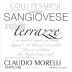 Claudio Morelli Terrazze Sangiovese 2013 Front Label