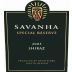 Savanha Special Reserve Shiraz 2005 Front Label