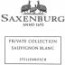 Saxenburg Private Collection Sauvignon Blanc 2016 Front Label