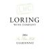 Loring Wine Company Sta. Rita Hills Chardonnay 2014 Front Label