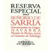 Senorio de Sarria Reserva Especial 2001 Front Label