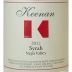 Keenan Syrah 2012 Front Label