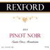 Rexford Pinot Noir 2011 Front Label