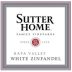 Sutter Home White Zinfandel 2014 Front Label