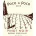 Poco a Poco Russian River Pinot Noir 2015 Front Label