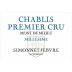 Simonnet-Febvre Chablis Mont de Milieu Premier Cru 2009 Front Label