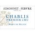 Simonnet-Febvre Chablis Mont de Milieu Premier Cru 2013 Front Label