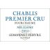 Simonnet-Febvre Chablis Fourchaume Premier Cru 2010 Front Label
